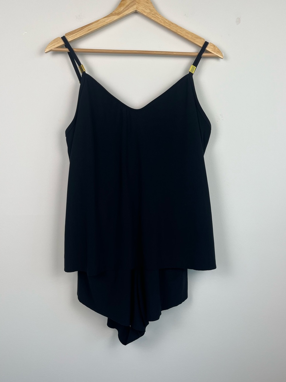 Magicsuit black Mila one piece swimsuit romper, size US 10.